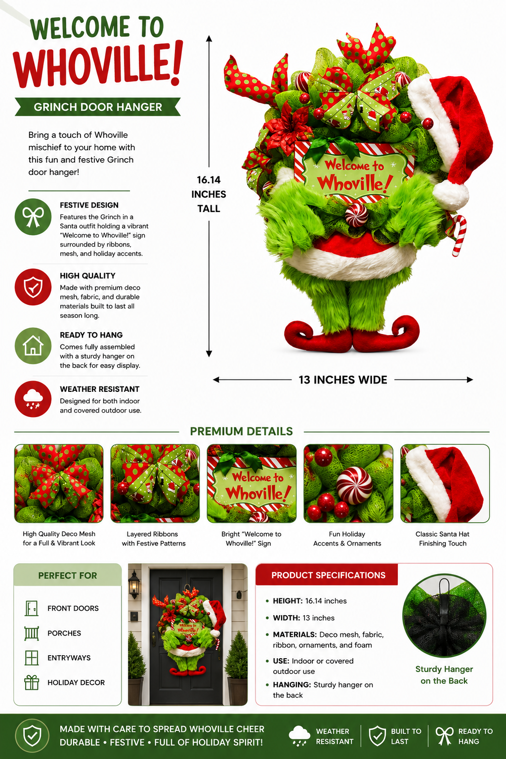 Festive Whoville Wreath