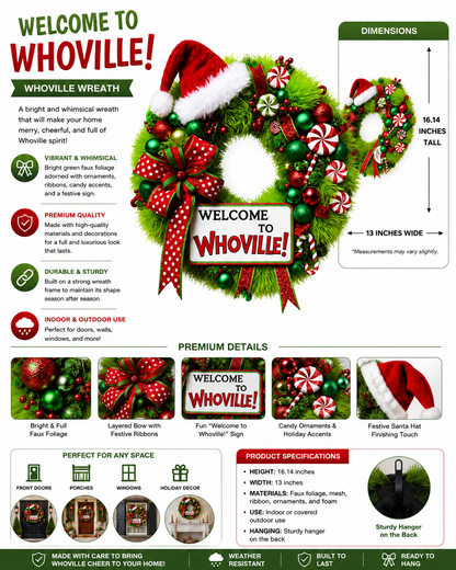 Festive Whoville Wreath